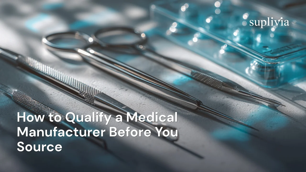 How to Qualify a Medical Manufacturer Before You Source