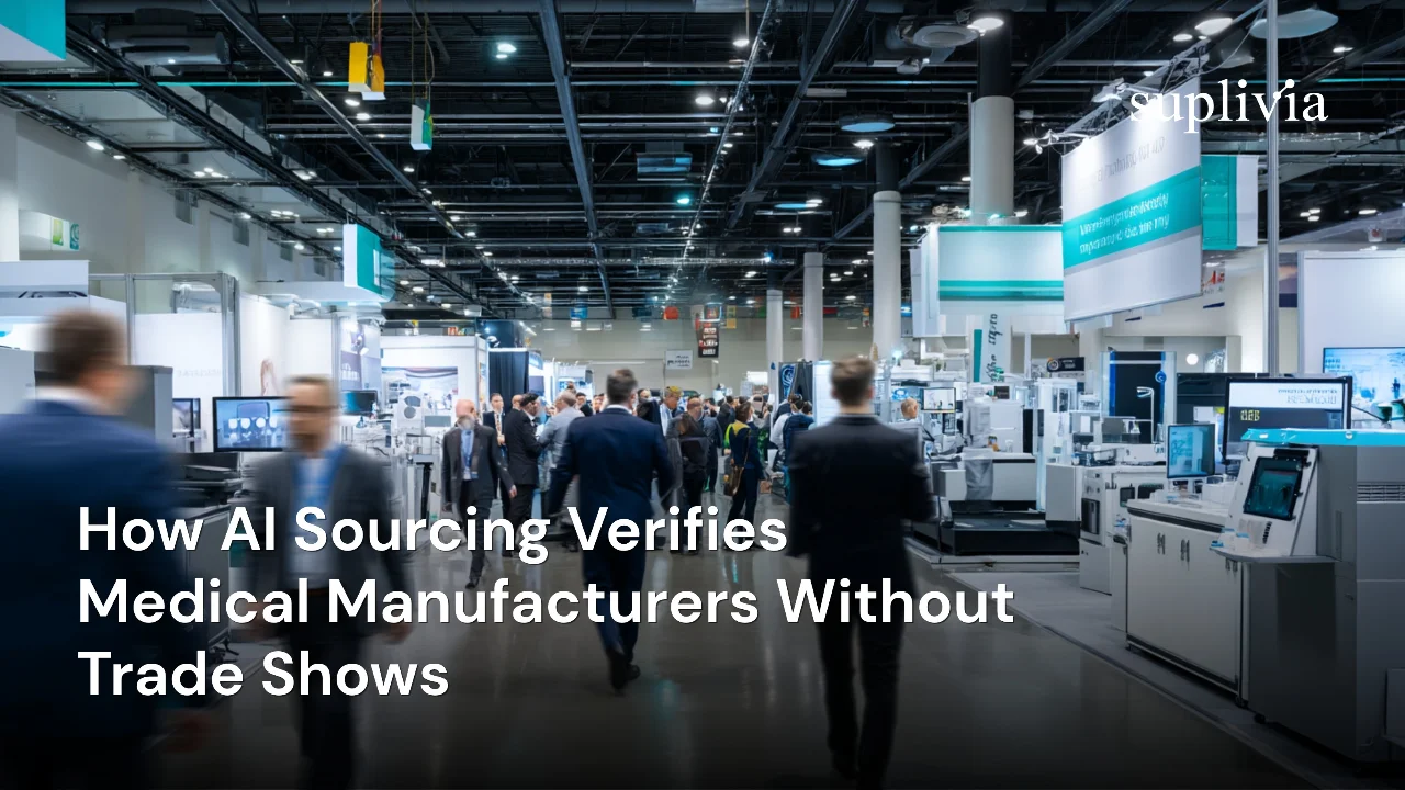 How AI Sourcing Verifies Medical Manufacturers Without Trade Shows