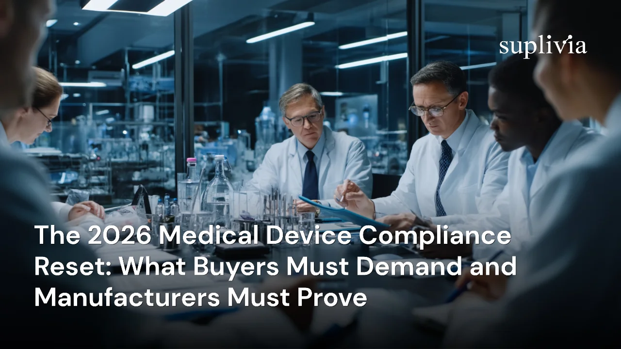 The 2026 Medical Device Compliance Reset: What Buyers Must Demand and Manufacturers Must Prove