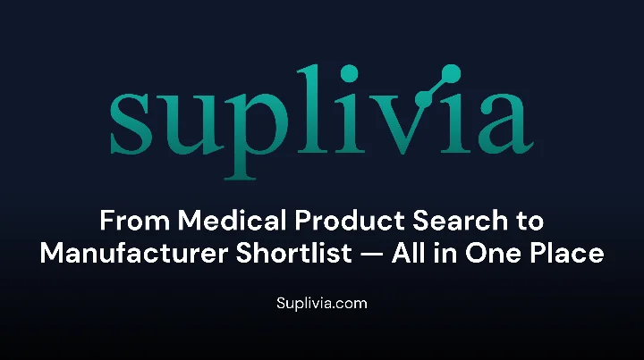 From Medical Product Search to Manufacturer Shortlist — All in One Place